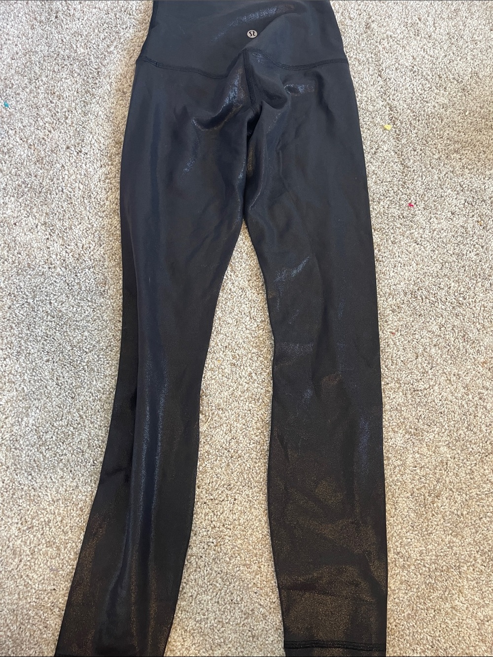 lululemon athletica Black Shimmer High-Waist Leggings